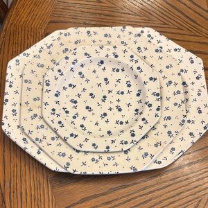 J.&G. Meakin "Vanity Fair" Ironstone Royal Staffordshire Platter, Plate & Saucer